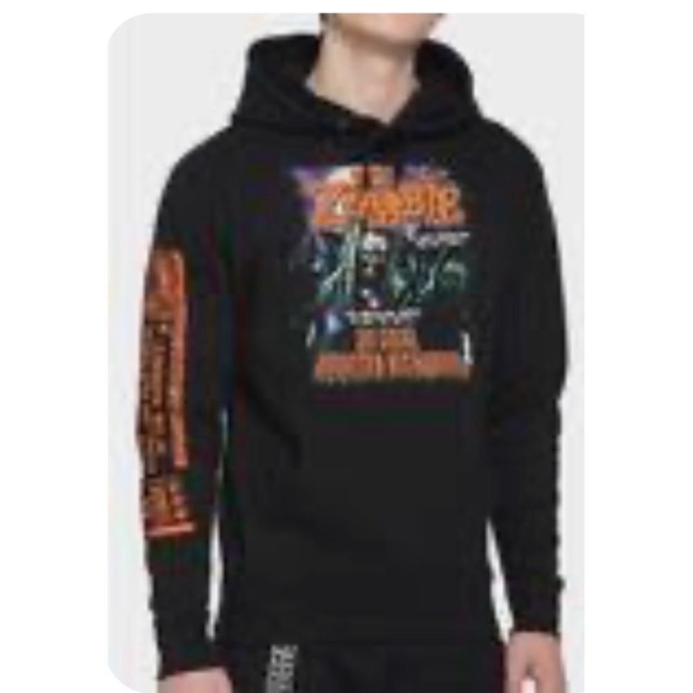 Rob Zombie The Great American Nightmare Hoodie Black Mens XL Graphic Sweatshirt